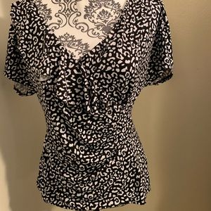 White House Black Market Faux Wrap Top